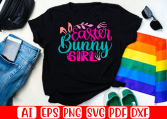 Easter Bunny Girl – Easter T-shirt And SVG Design