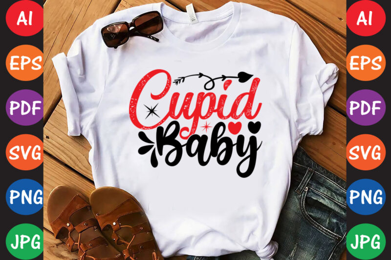 Cupid Baby – Valentine T-shirt And SVG Design