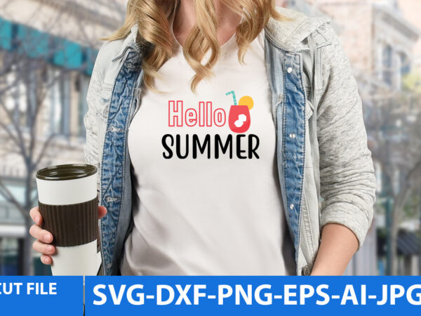 Hello summer t shirt design,hello summer svg design,summer svg bundle