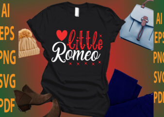 little Romeo t shirt vector graphic