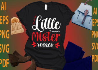 little mister Romeo t shirt vector graphic