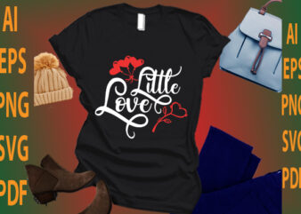 little love t shirt vector graphic