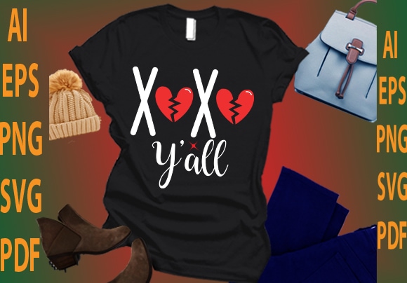 Xoxo y’all graphic t shirt