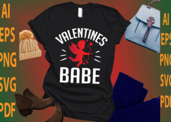 valentines babe t shirt vector art