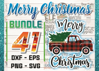 41 Christmas SVG Bundle / Funny Christmas SVG / Cut File / Cricut / Clip art / Commercial Use / Holiday SVG / Christmas Sayings Quotes / Winter 870722548