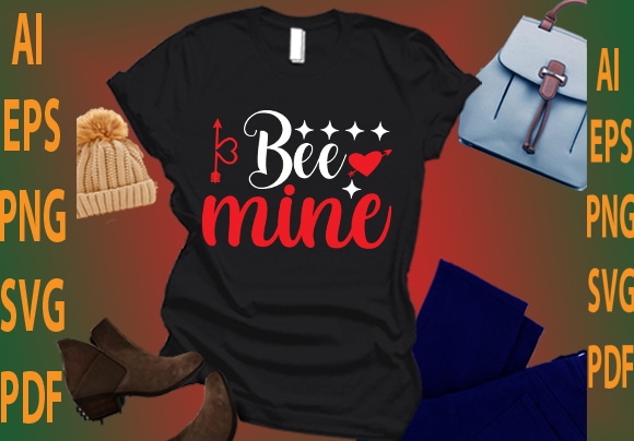 Bee mine t shirt template