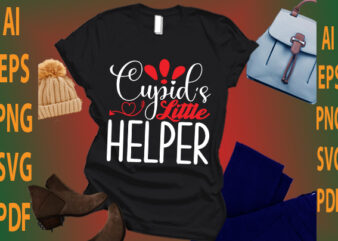 cupid’s little helper t shirt vector file