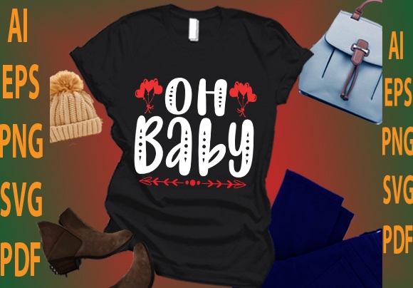 Oh baby t shirt design online