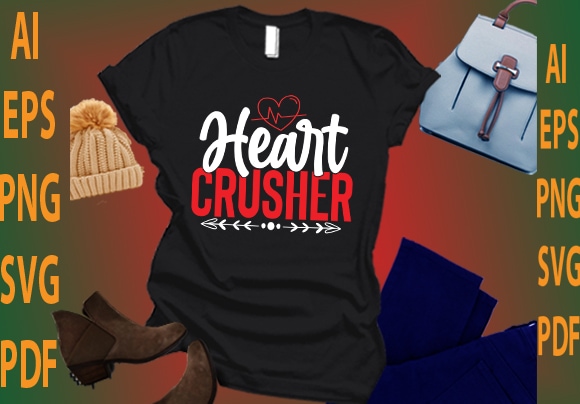 Heart crusher graphic t shirt