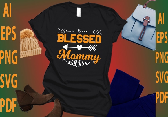 Blessed mommy t shirt template