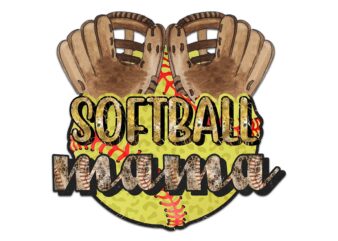 Softball Mama Tshirt Design