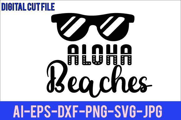 Aloha beaches t shirt design
