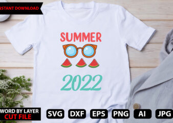 Summer 2022 t-shirt design vector,Hello Summer Tshirt Design, png download, t shirt graphic, png download, digital download, sublimation