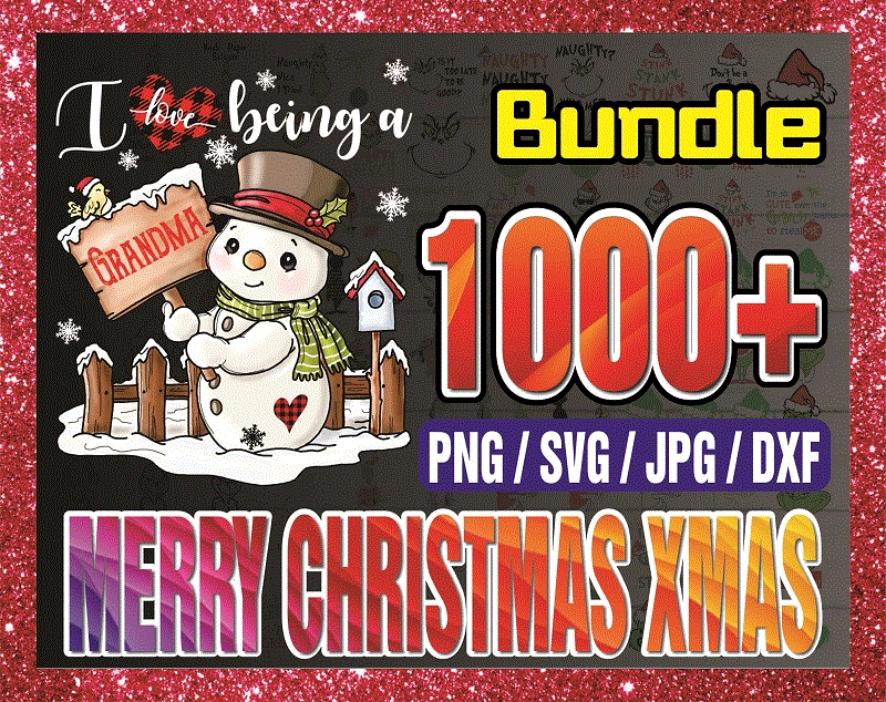 Bundle 1000+ Merry Christmas Xmas SVG/PNG, Merry Christmas Clipart, Vector Silhouette and Cricut download, Xmas Fonts, Digital Download 908921213