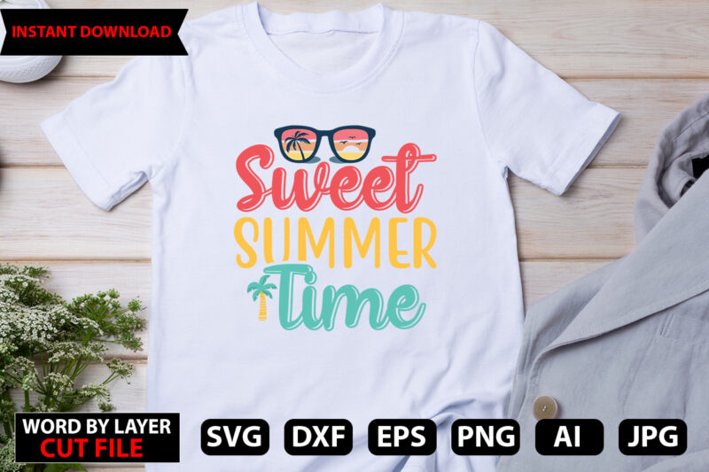 Sweet Summer Time t-shirt,Hello Summer Tshirt Design, png download, t shirt graphic, png download, digital download, sublimation