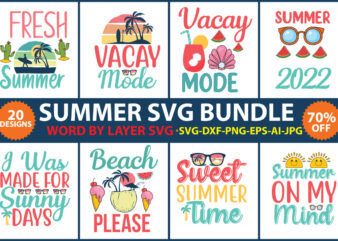 Summer t-shirt design bundle,summer vector t-shirt design,Summer SVG, Summer Bundle , Summer Silhouette, Beach SVG ,Png Dxf Eps Jpg,Summer Beach Bundle SVG, Beach Svg Bundle, Summertime, Funny Beach Quotes Svg,
