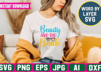 Beauty And The Beach Svg Vector T-shirt Design