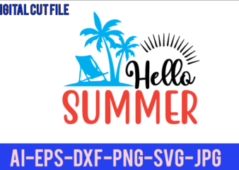 Hello Summer Svg Design