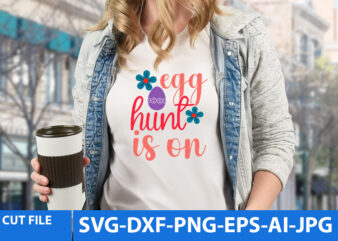 Egg hunt is on Svg Cut File vector clipart