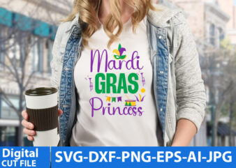 Mardi Gras Princess T Shirt Design