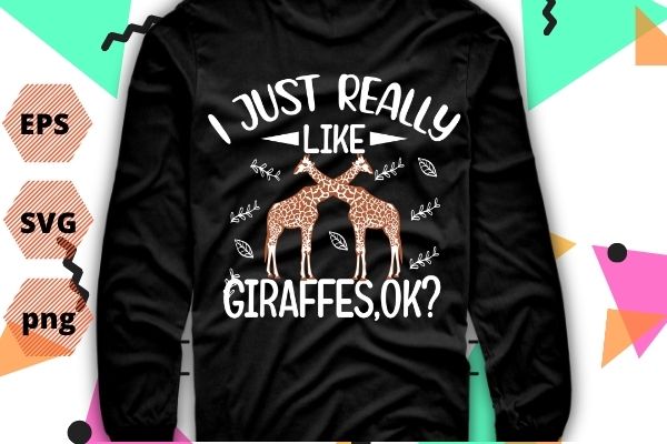Vintage i just really like giraffes ok funny giraffes gifts-for mom t-shirt design svg, vintage i just really like giraffes ok, funny, giraffes, gifts-for mom, t-shirt design vector, funny,