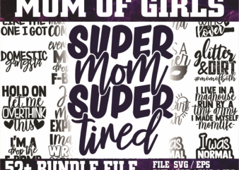 52 Mom Life SVG Bundle | Mother’s Day SVG Cut Files | Commercial Use |Instant Download | Printable Vector Clip Art | Motherhood Shirt Print 585885663