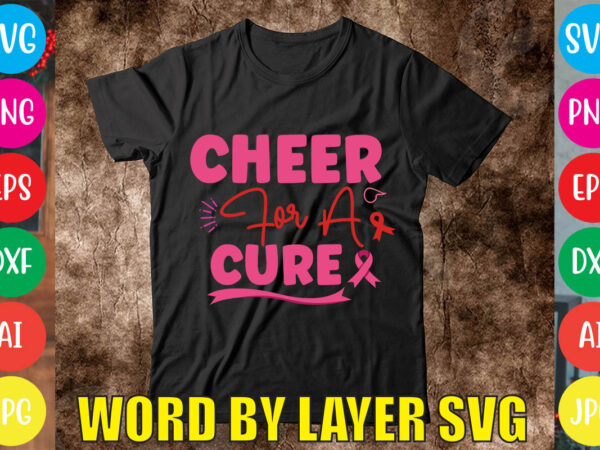 Cheer for a cure svg vector for t-shirt
