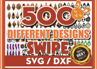 500 HUGE Earring SVG Bundle, Commercial Use, Different Earring Designs, Cuttable Leather Wood Acrylic, SVG Cut Files, Instant download, 690958284