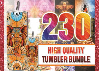 230 High Quality Tumbler Designs 20oz Skinny Straight Bundle, Bundle Template for Sublimation, Full Tumbler Wrap, PNG Digital Download 1001247386