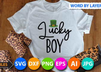 Lucky Boy T Shirt Design