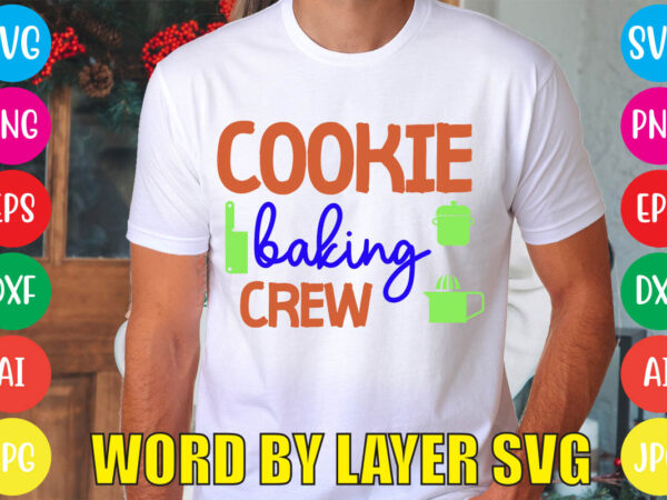 Cookie baking crew svg vector for t-shirt