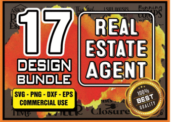 17 Designs Real Estate Agent SVG Bundle, Real Estate Professional Bundle, Commercial Use SVG, Cricut Cut Files, Silhouette Cut Files 920337038