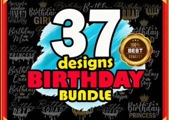 Birthday SVG Bundle, Birthday Princess Svg, Birthday Queen Svg, Birthday Squad Svg, Shirt, Birthday King, Drip Cut File Silhouette Cricut 877467962