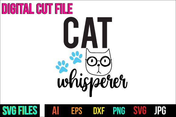 Cat whisperer svg design