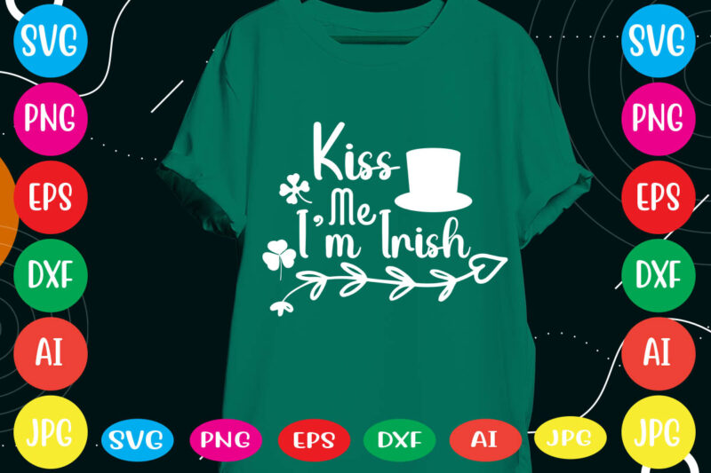 Kiss Me I’m Irish svg vector for t-shirt