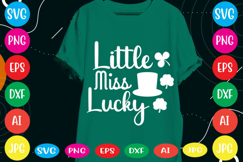 Little Miss Lucky svg vector for t-shirt