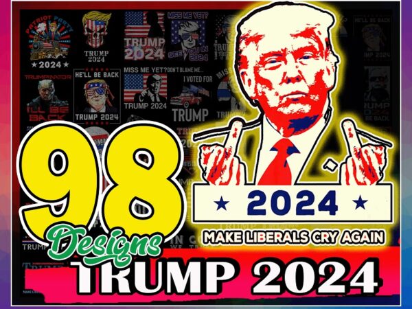 Digital Download Sublimation Download Sublimation Design Bundle 100+ PNG Trump 2024 Leopard Flag PNG Election 2024 Sublimation