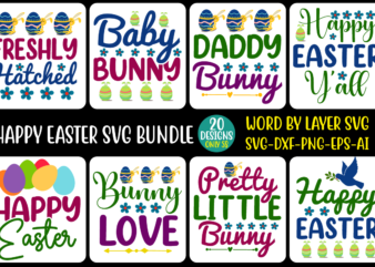 Happy Easter SVG Bundle vol .3