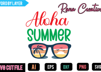 Aloha Summer Svg Design,Summer Svg Bundle,Summer Svg Quotes,Summer T Shirt Design, Summer T Shirt Vector,Summer Craft Design