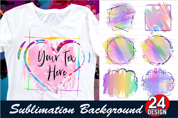 Sublimation bacgkround for print t shirt, sublimation t shirt designs bundle