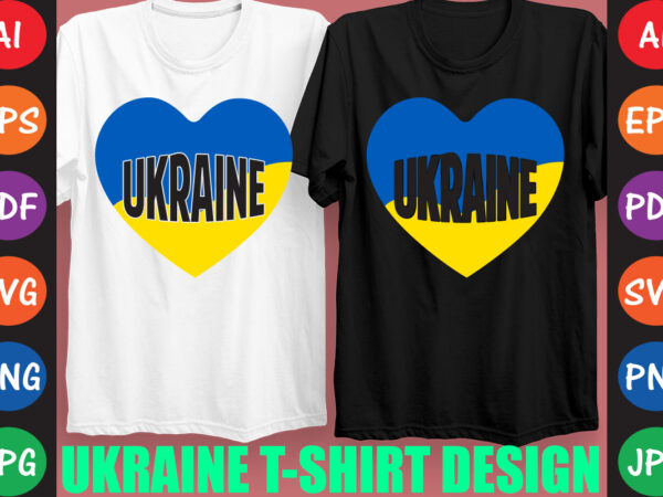 Ukraine t-shirt and svg design