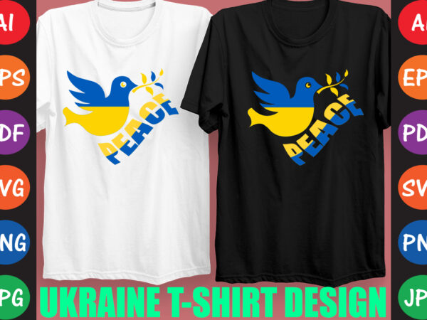 Peace ukraine t-shirt and svg design