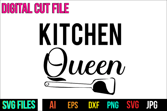 Kitchen queen t shirt vector art