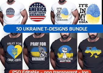 49 Ukraine Tshirt Design Bundle Editable