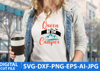 Queen Of Camper T Shirt Design