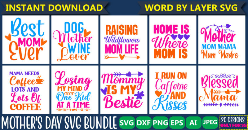 Mother’s Day SVG Bundle