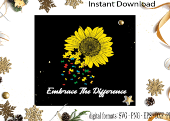 Autism Awareness Gift Idea SVG Sublimation Files