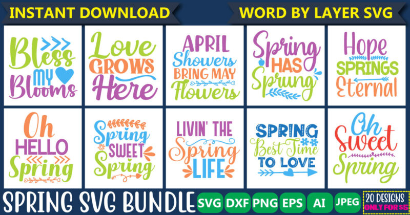 Spring Svg Bundle