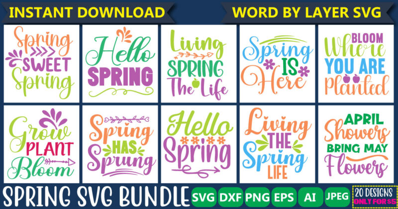 Spring Svg Bundle vol.2