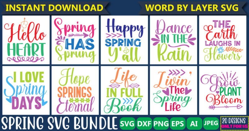 Spring Svg Bundle vol.4